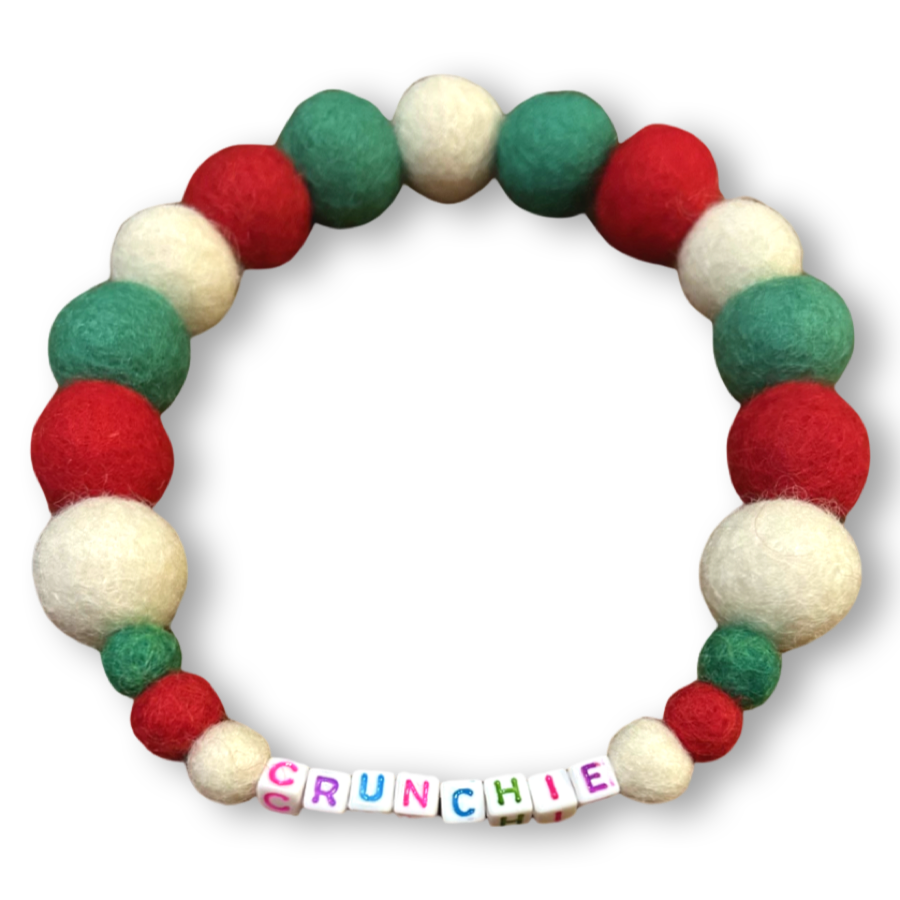 Christmas Pom Pom Dog Collar -  Elf Green-1