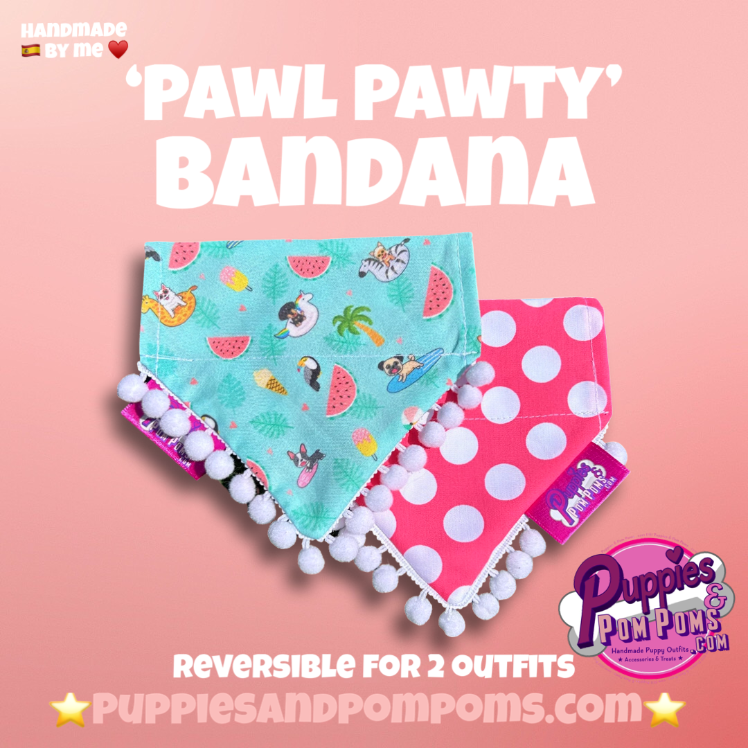 Summer pool party Polka Dot Bandana-3